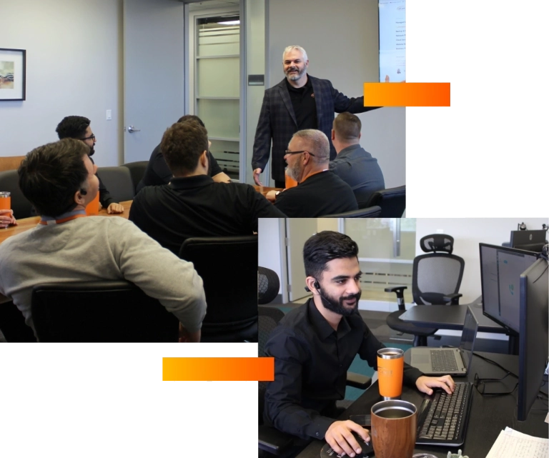 our IT team members working